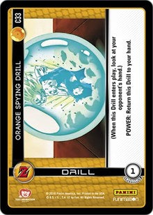 Orange Spying Drill | Panini: Awakening | Common | Foil | #C33