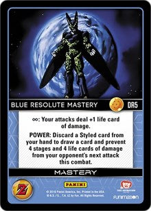 Blue Resolute Mastery | Panini: Awakening | Dragon Rare | Foil | #DR5