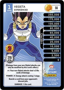 Vegeta - Experienced (High Tech Foil) | Panini: Awakening | Starter | #S6
