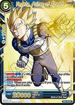 Vegeta, Prince of Speed (Foil) SD1-05 Starter Rare