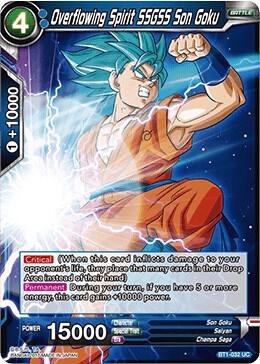 Overflowing Spirit SSGSS Son Goku BT1-032 Uncommon