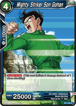 Mighty Striker Son Gohan BT1-034 Common