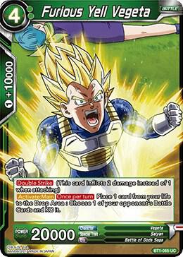 Furious Yell Vegeta BT1-065 Uncommon