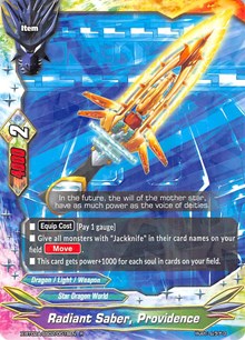 Radiant Saber, Providence | Evolution & Mutation | R | Foil | #X-BT02A-SS02/0018EN