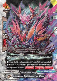 Quintessence Crystal Demon Lord, Athora | LVL Up! Heroes & Adventurers! | RR | Unspecified | #X-BT03A-UB01/0007EN