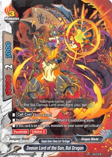 Demon Lord of the Sun, Bal Dragon | LVL Up! Heroes & Adventurers! | R | Foil | #X-BT03A-UB01/0023EN