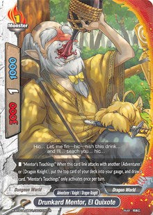 Drunkard Mentor, El Quixote | LVL Up! Heroes & Adventurers! | R | Normal | #X-BT03A-UB01/0037EN