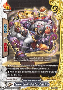 Demon Lord's Pet Cat, Cait Sith | LVL Up! Heroes & Adventurers! | C | Normal | #X-BT03A-UB01/0060EN