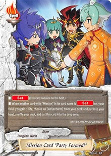 Mission Card "Party Formed!" | LVL Up! Heroes & Adventurers! | C | Normal | #X-BT03A-UB01/0069EN
