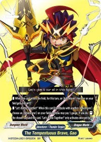 The Tempestuous Brave, Gao (BR) | LVL Up! Heroes & Adventurers! | BR | Unspecified | #X-BT03A-UB01/BR02EN