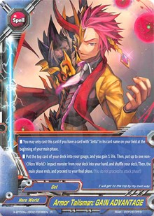 Armor Talisman: GAIN ADVANTAGE | LVL Up! Heroes & Adventurers! | R | Normal | #X-BT03A-UB02/0036EN