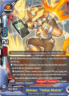 Netman, "Yellow Module" | LVL Up! Heroes & Adventurers! | C | Normal | #X-BT03A-UB02/0044EN