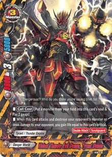Violent Thunder Evil Demon, Tyrant Demon | Overturn! Thunder Empire!! | R | Foil | #X-BT03/0027EN