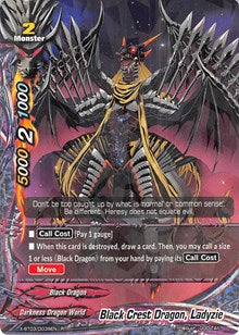 Black Crest Dragon, Ladyzie | Overturn! Thunder Empire!! | R | Normal | #X-BT03/0039EN
