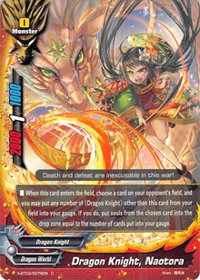Dragon Knight, Naotora | Overturn! Thunder Empire!! | C | Foil | #X-BT03/0076EN