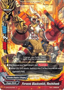 Fervent Blacksmith, Rechthoek | Overturn! Thunder Empire!! | C | Foil | #X-BT03/0075EN
