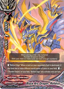 Black Arc Dragon, Rolldice | Overturn! Thunder Empire!! | U | Normal | #X-BT03/0067EN