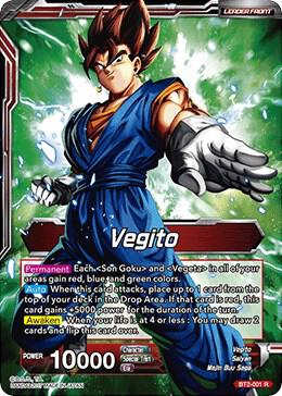 Vegito // Fusion Warrior Super Saiyan Vegito BT2-001 Rare