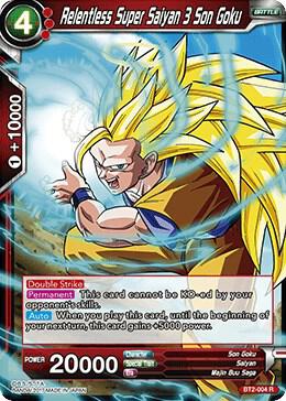 Relentless Super Saiyan 3 Son Goku BT2-004 Rare