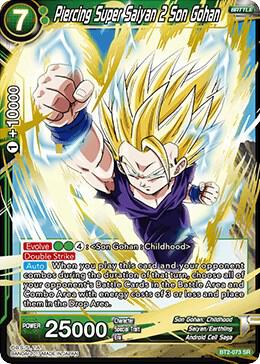 Piercing Super Saiyan 2 Son Gohan BT2-073 Super Rare
