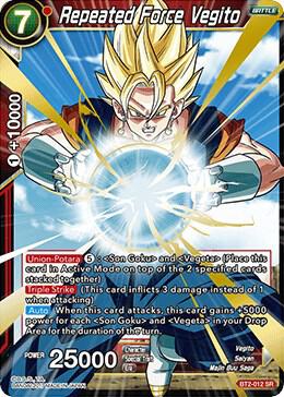 Repeated Force Vegito BT2-012 Super Rare