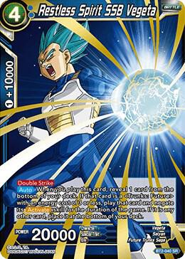 Restless Spirit SSB Vegeta BT2-040 Super Rare