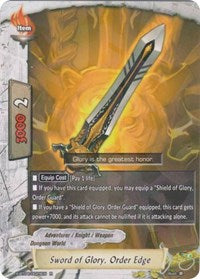 Sword of Glory, Order Edge | Rainbow Striker | R | Normal | #X-BT04/0029EN