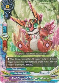 Red Crystal Dragon, Nimue | Rainbow Striker | U | Normal | #X-BT04/0068EN