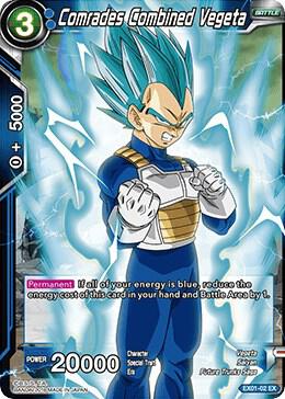 Comrades Combined Vegeta EX01-02 Expansion Rare