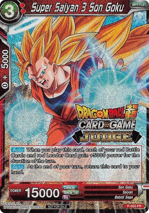 Super Saiyan 3 Son Goku P-003 Promo