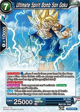 Ultimate Spirit Bomb Son Goku BT3-034 Rare