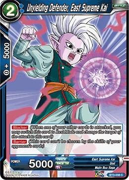 Unyielding Defender, East Supreme Kai BT3-038 Common