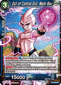 Out of Control Evil, Majin Buu BT3-048 Uncommon