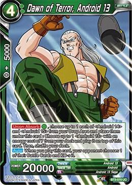 Dawn of Terror, Android 13 (2018) BT3-070 Uncommon