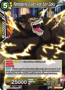 Rampaging Great Ape Son Goku BT3-089 Rare