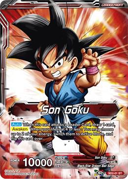 Son Goku // Rising Spirit Super Saiyan Son Goku SD2-01 Starter Rare