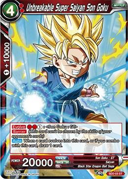 Unbreakable Super Saiyan Son Goku SD2-03 Starter Rare