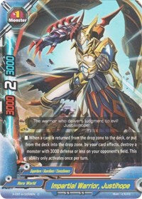 Impartial Warrior, Justihope | Driven to Disorder | C | Foil | #X-CBT-A/0058EN