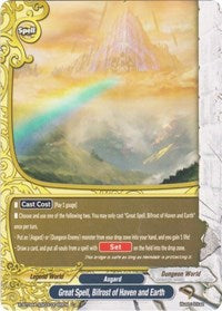 Great Spell, Bifrost of Haven and Earth? | New World Chaos | C | Normal | #X-BT04A-SS03/0046EN