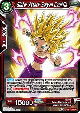 Sister Attack Saiyan Caulifla TB1-013 Uncommon