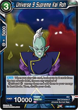 Universe 9 Supreme Kai Roh TB1-034 Common