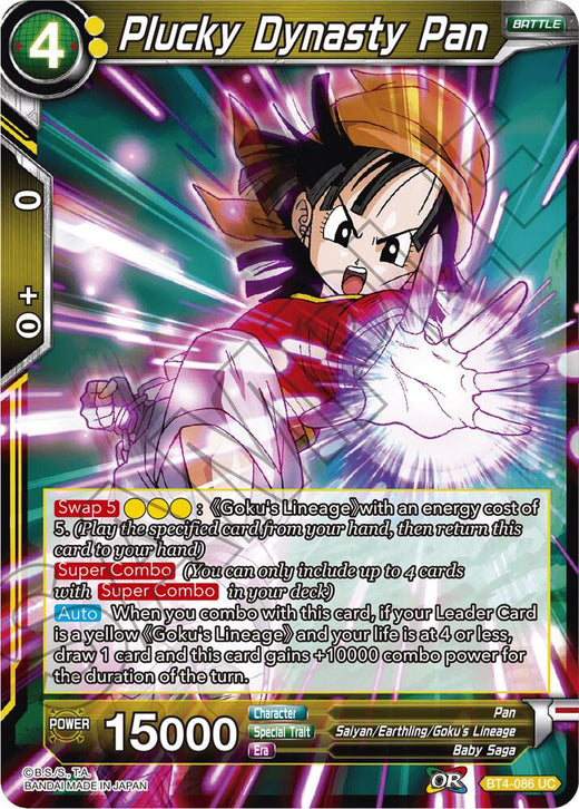 Plucky Dynasty Pan BT4-086 Uncommon