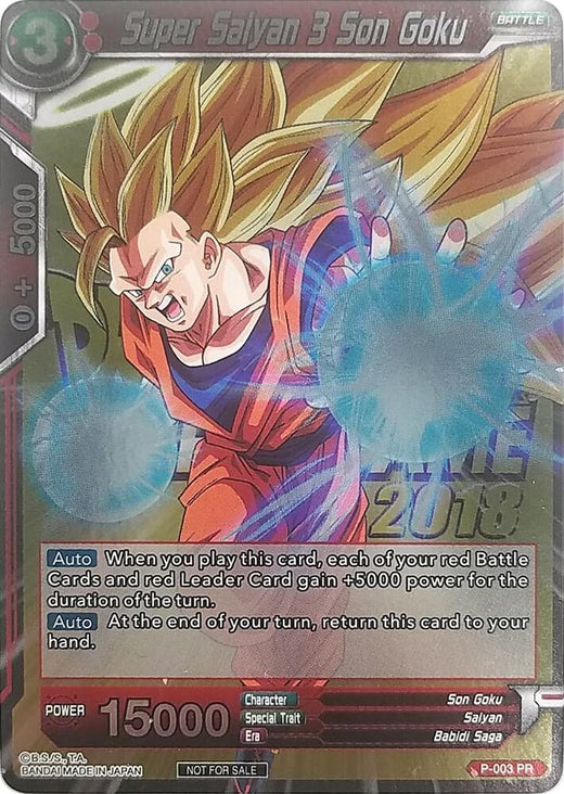 Super Saiyan 3 Son Goku (Metallic Foil) (Event Pack 2018) P-003 Promo