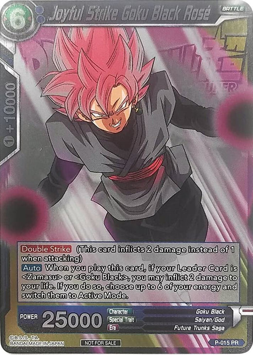 Joyful Strike Goku Black Rose (Metallic Foil) (Event Pack 2018) P-015 Promo