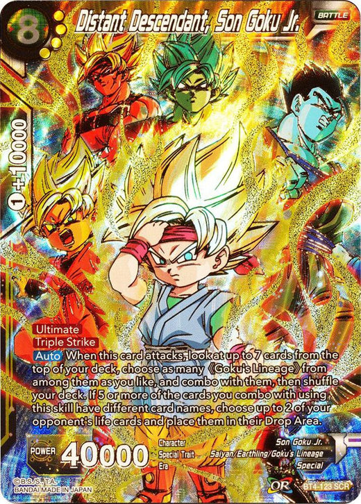 Distant Descendant, Son Goku Jr. BT4-123 Secret Rare