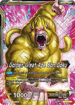 Golden Great Ape Son Goku // Long Odds SS4 Son Goku SD5-01 Starter Rare