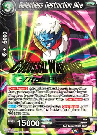 Relentless Destruction Mira (Titan Player Stamped) BT3-117 Promo