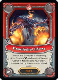 Flamechained Inferno (Unclaimed) | Kindred | Rare | Unspecified | #99