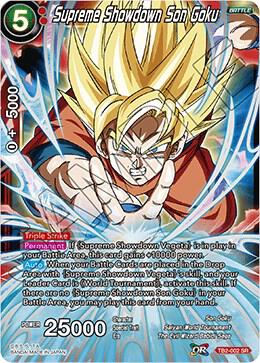 Supreme Showdown Son Goku TB2-002 Super Rare