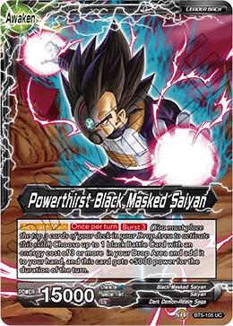 Black Masked Saiyan // Powerthirst Black Masked Saiyan BT5-105 Uncommon
